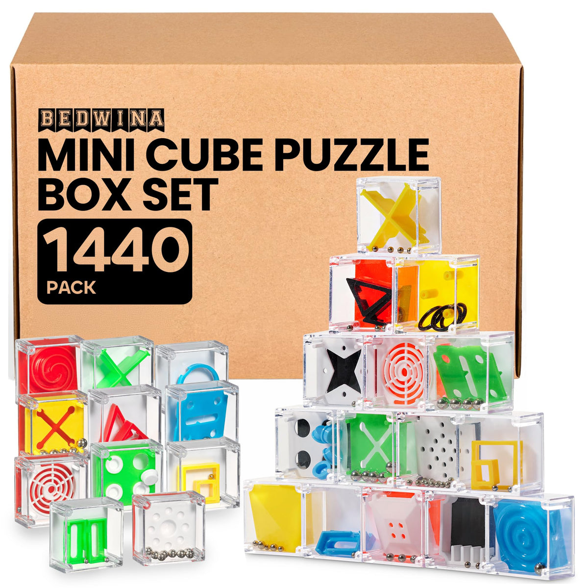 Mini Cube Puzzle Box Set for Balance & Brain Play