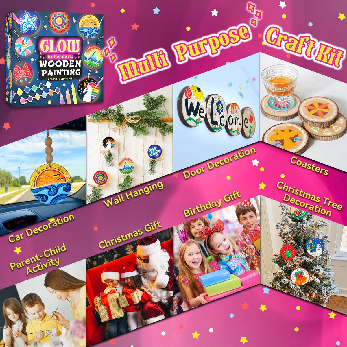 Wooden Painting Kit for Kids’ Creative Art Play