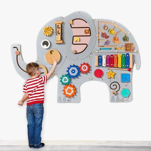 Elephant Activity Wall Panel for Sensory Learning