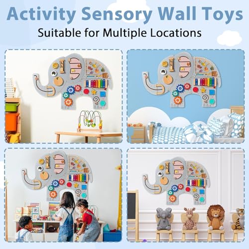 Elephant Activity Wall Panel for Sensory Learning