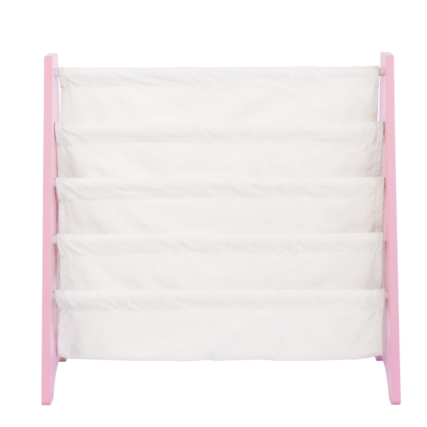 Kids 4-Tier Sling Bookshelf With Deep Storage Pockets
