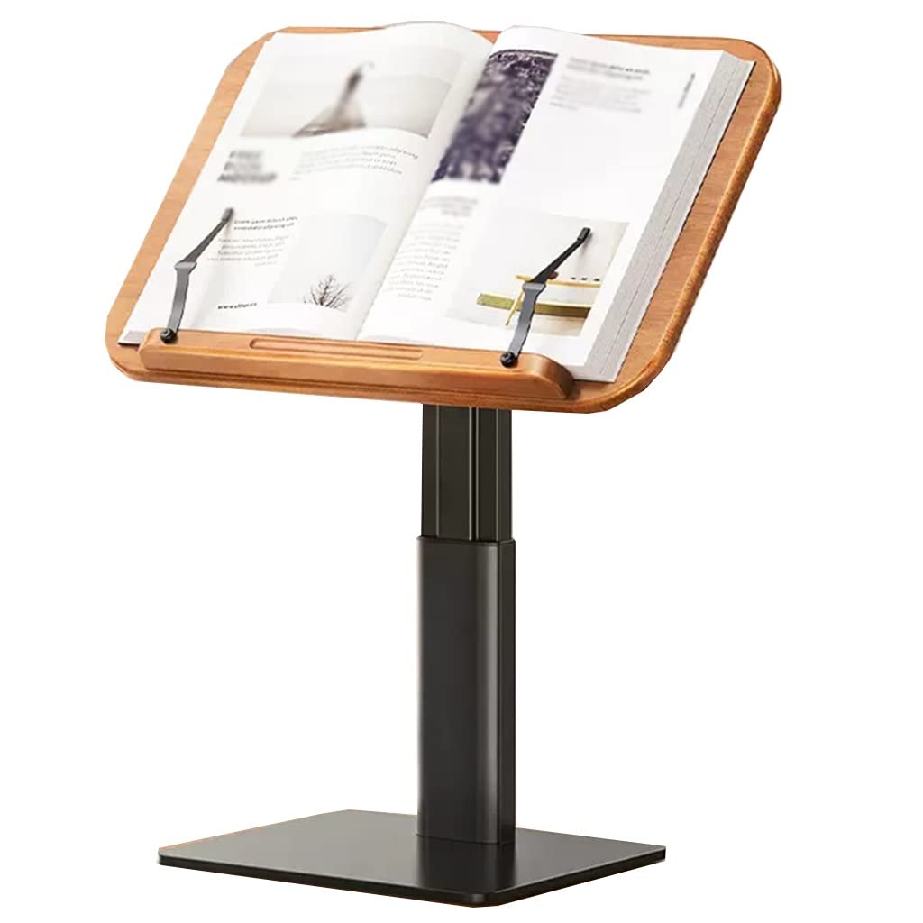 Adjustable Wooden Book Stand With Page Holder