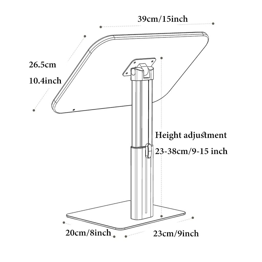 Adjustable Wooden Book Stand With Page Holder