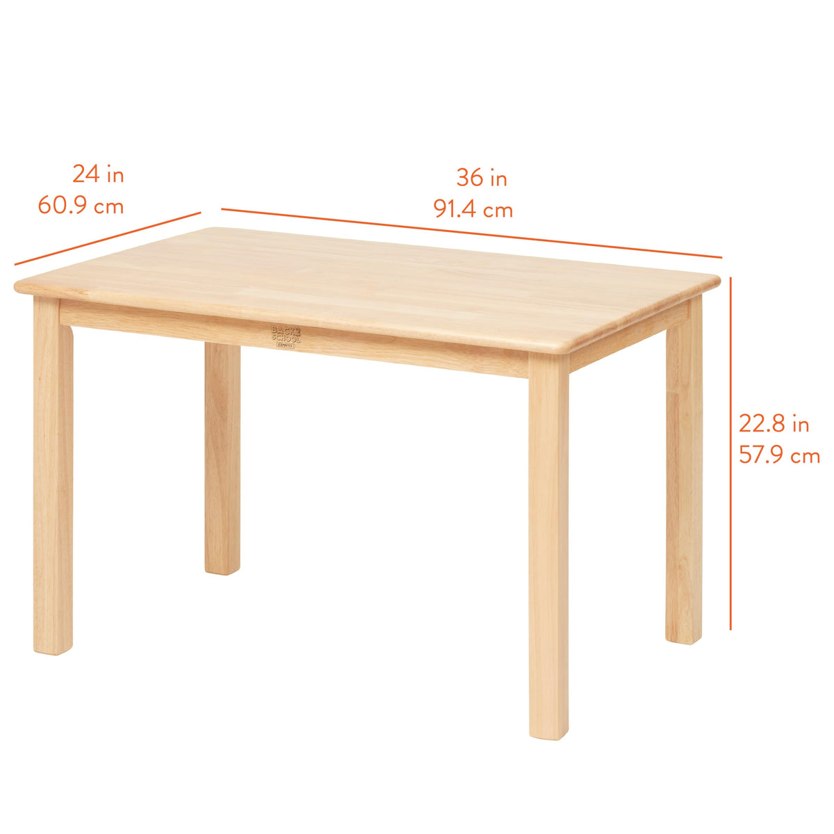 Kids Wooden Table & Chairs 3-Piece Set