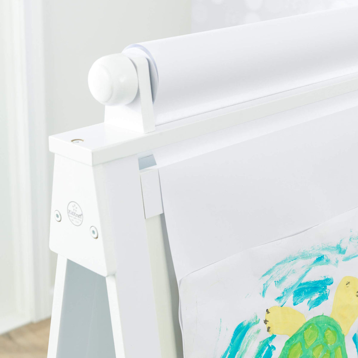 Wooden Kids Easel With Chalkboard & Dry Erase