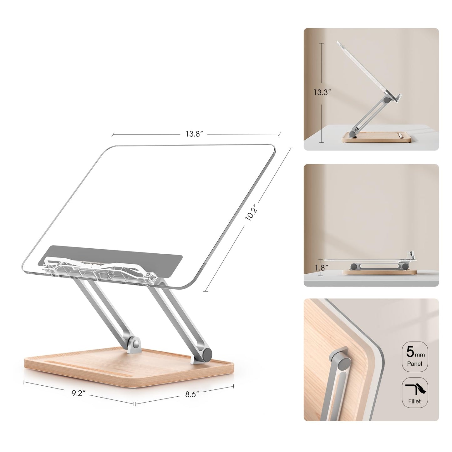 Adjustable Book Stand for Hands-Free Reading