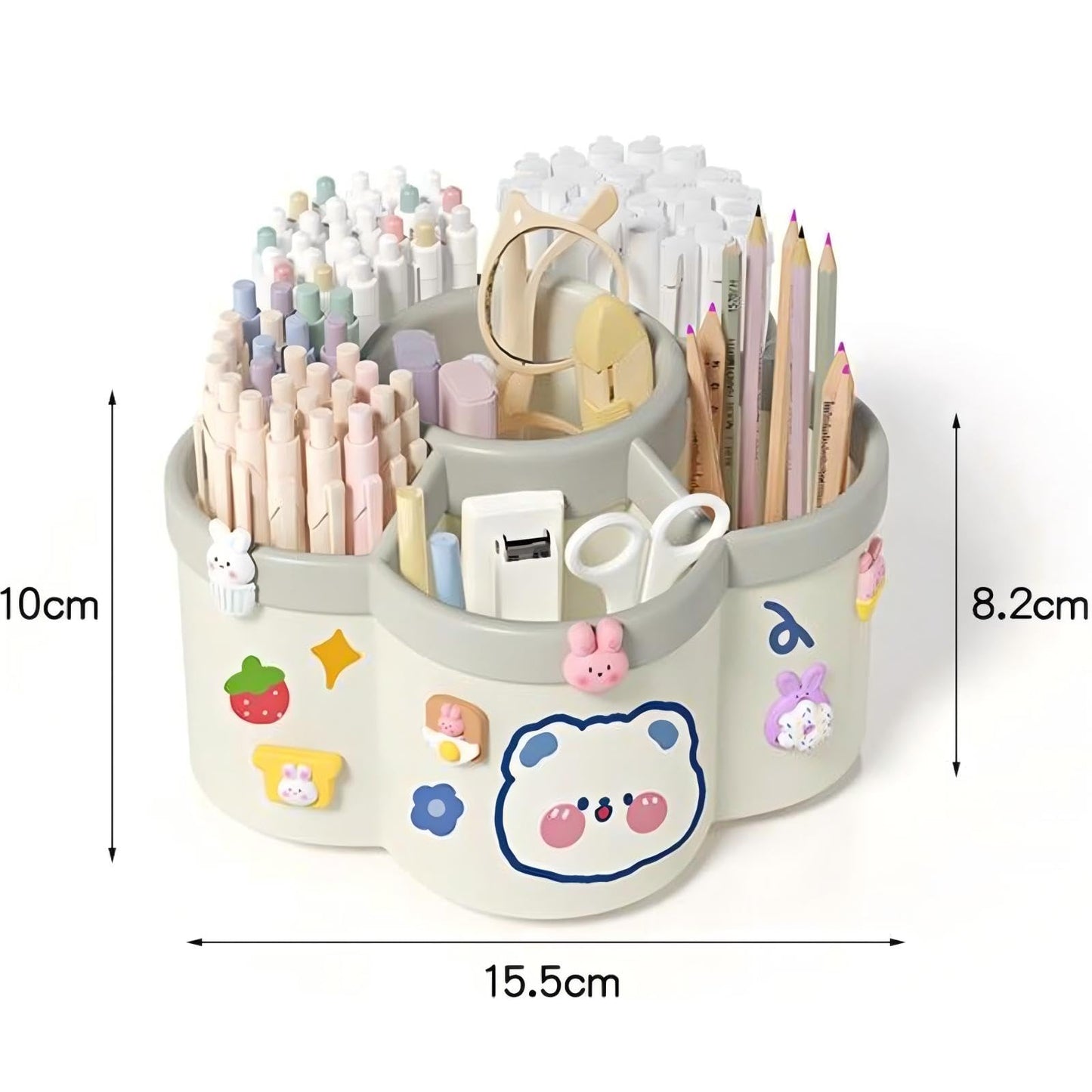360° Rotating Pen Holder With 6 Storage Slots