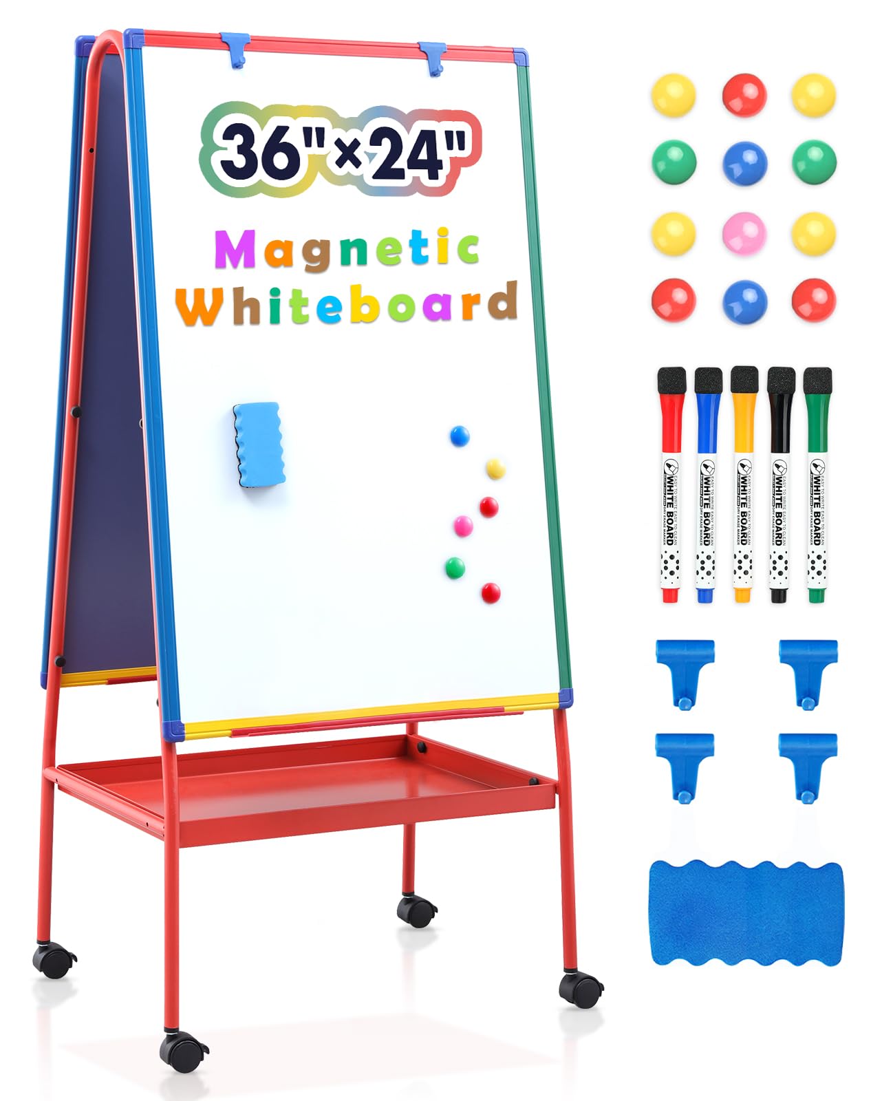 Dry Erase Board With Adjustable Stand