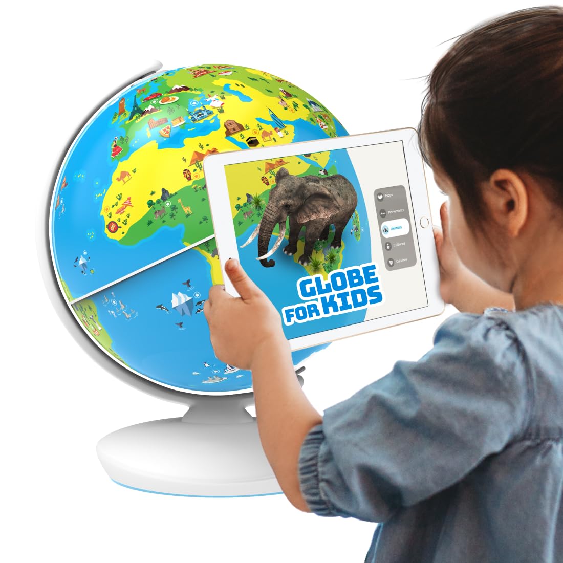 Interactive AR World Globe With 1000+ Learning Facts