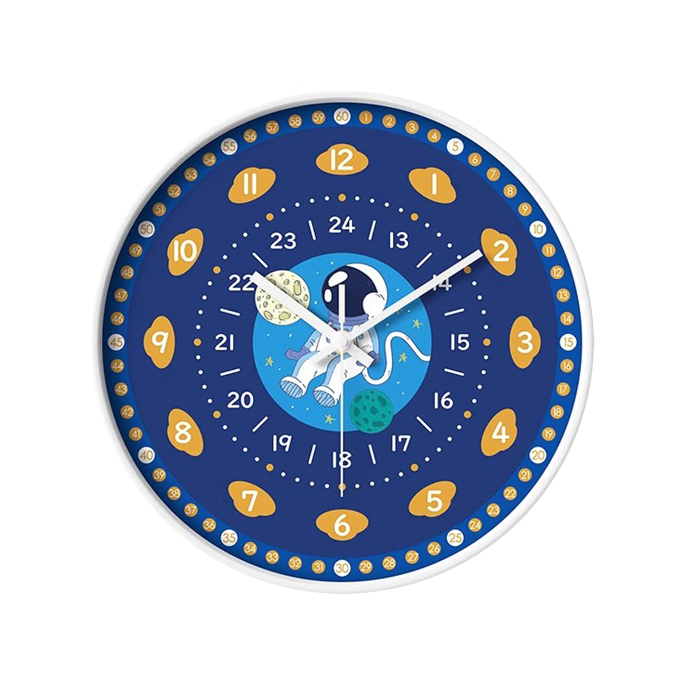 Kids Teaching Wall Clock With Easy-Read Numbers