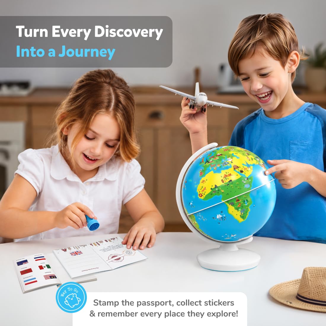 Interactive AR World Globe With 1000+ Learning Facts