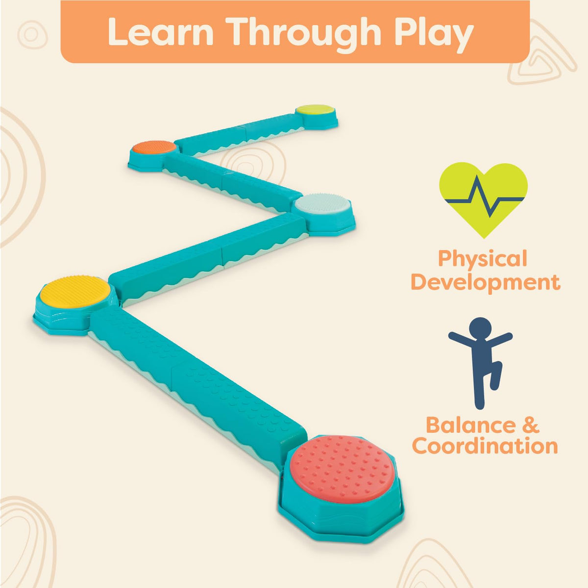 Kids Balance & Play Set With Musical Pod