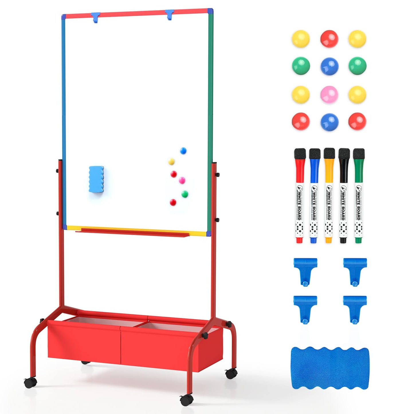 Dry Erase Board With Adjustable Stand