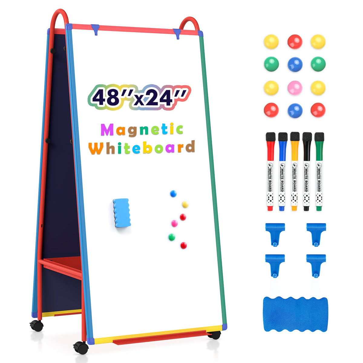 Dry Erase Board With Adjustable Stand