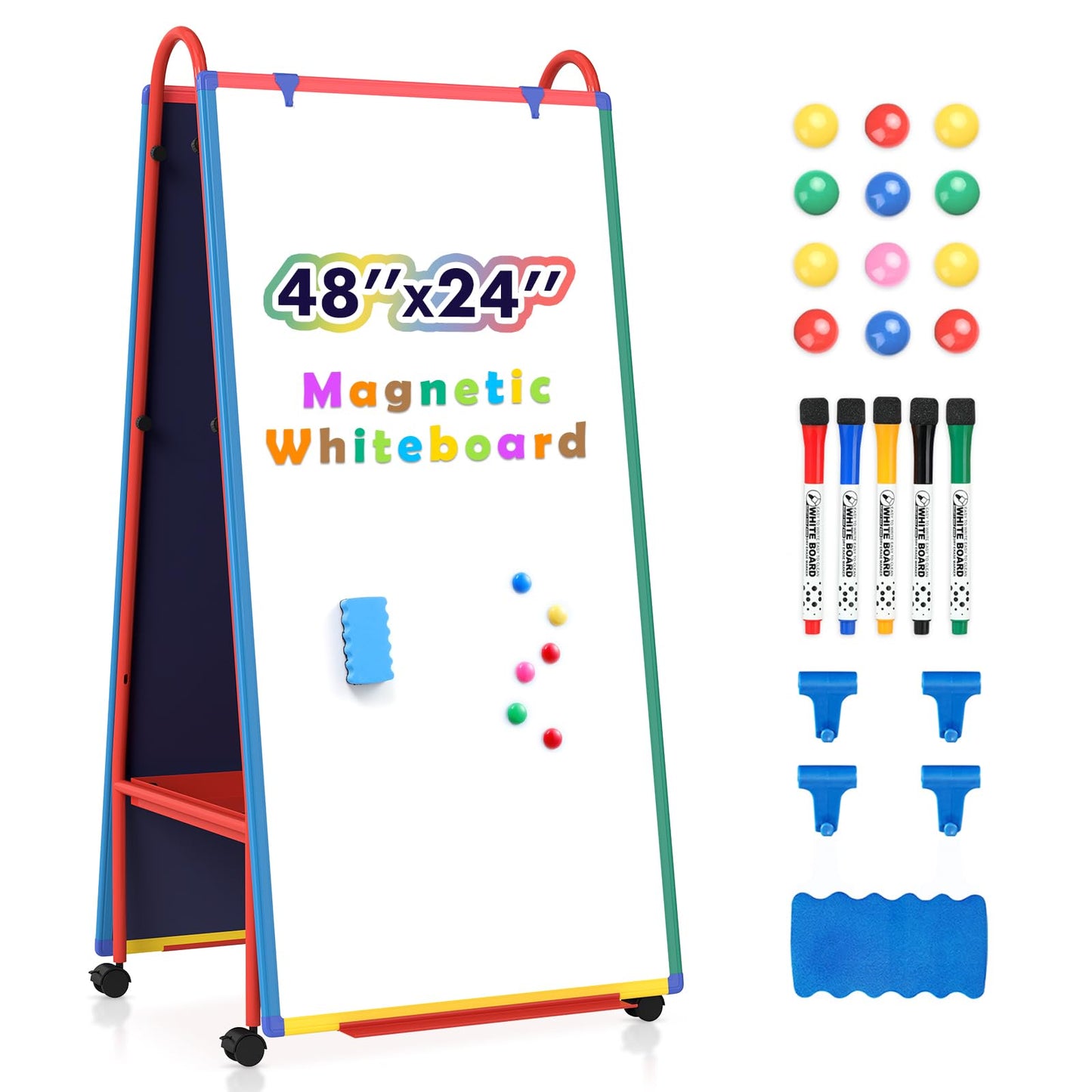 Dry Erase Board With Adjustable Stand