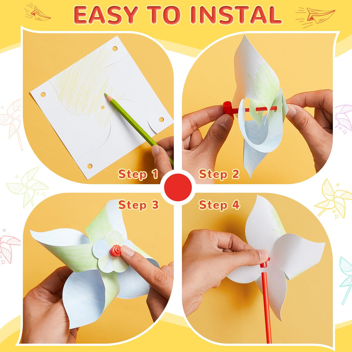 DIY Pinwheel Craft Kit for Kids’ Creative Play