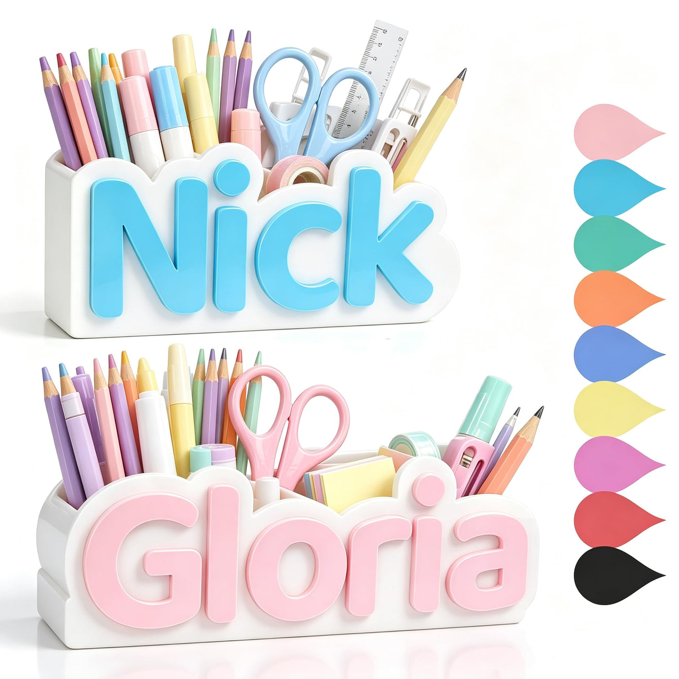 Personalized Desk Organizer With Custom Name