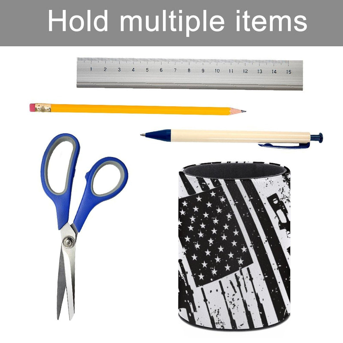 Desk Pen Holder for Pencils & Small Supplies