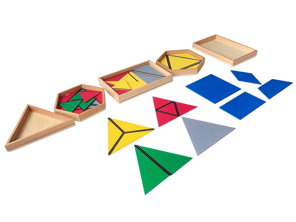 Montessori Constructive Triangles 5-Piece Box Set