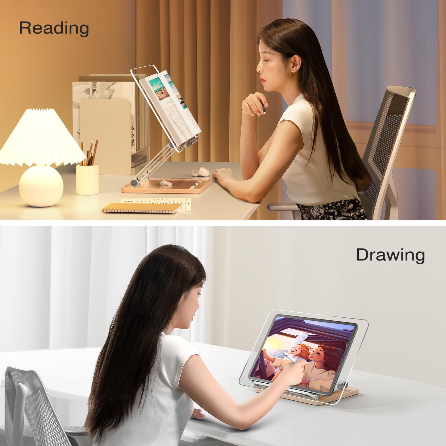 Adjustable Book Stand for Hands-Free Reading