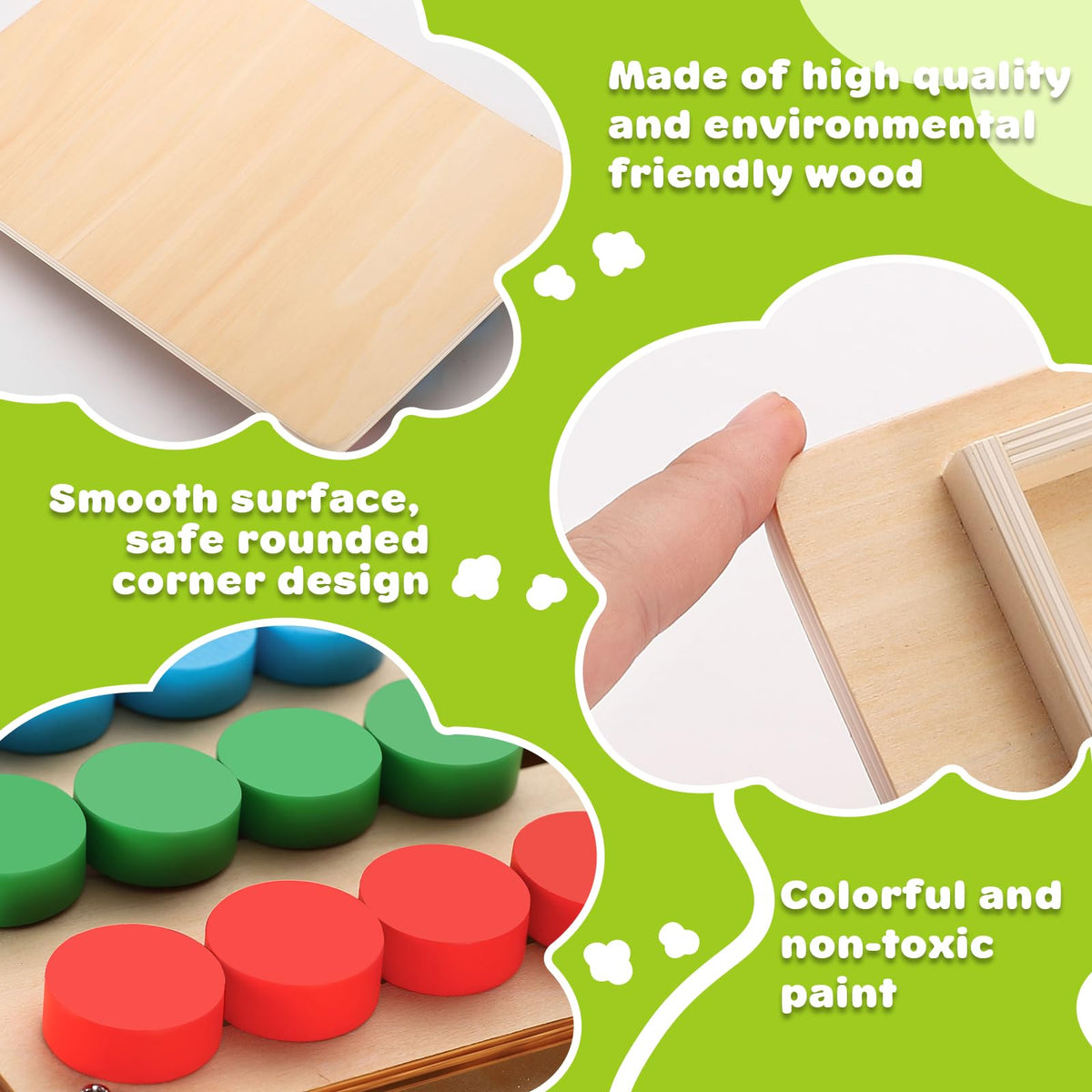Montessori Color Matching Puzzle for Kids Ages 3–7