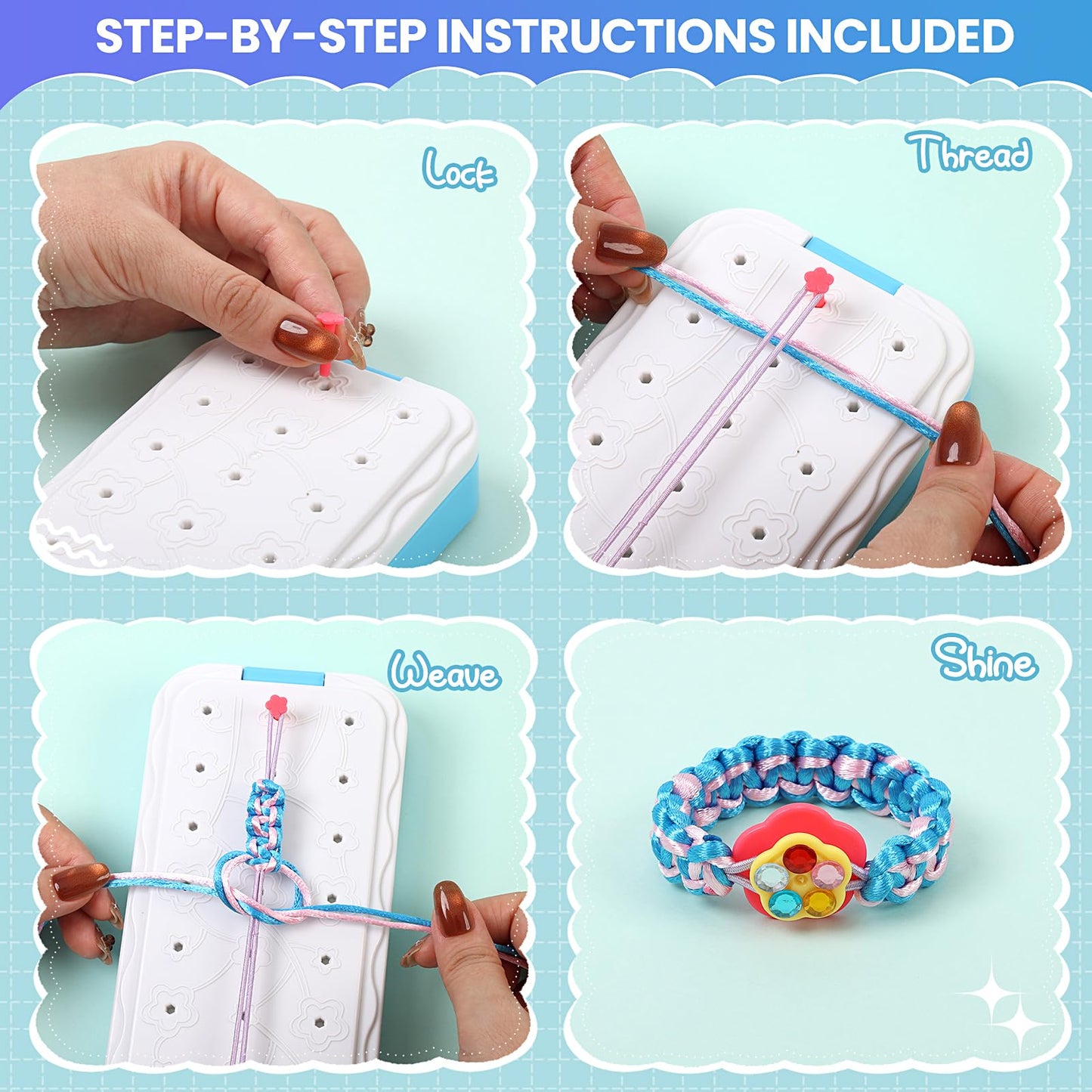 Friendship Bracelet Making Kit for Creative Play