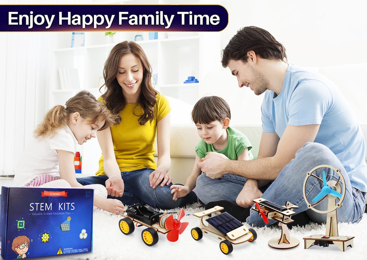 Solar Car Building Kit for STEM Engineering Projects