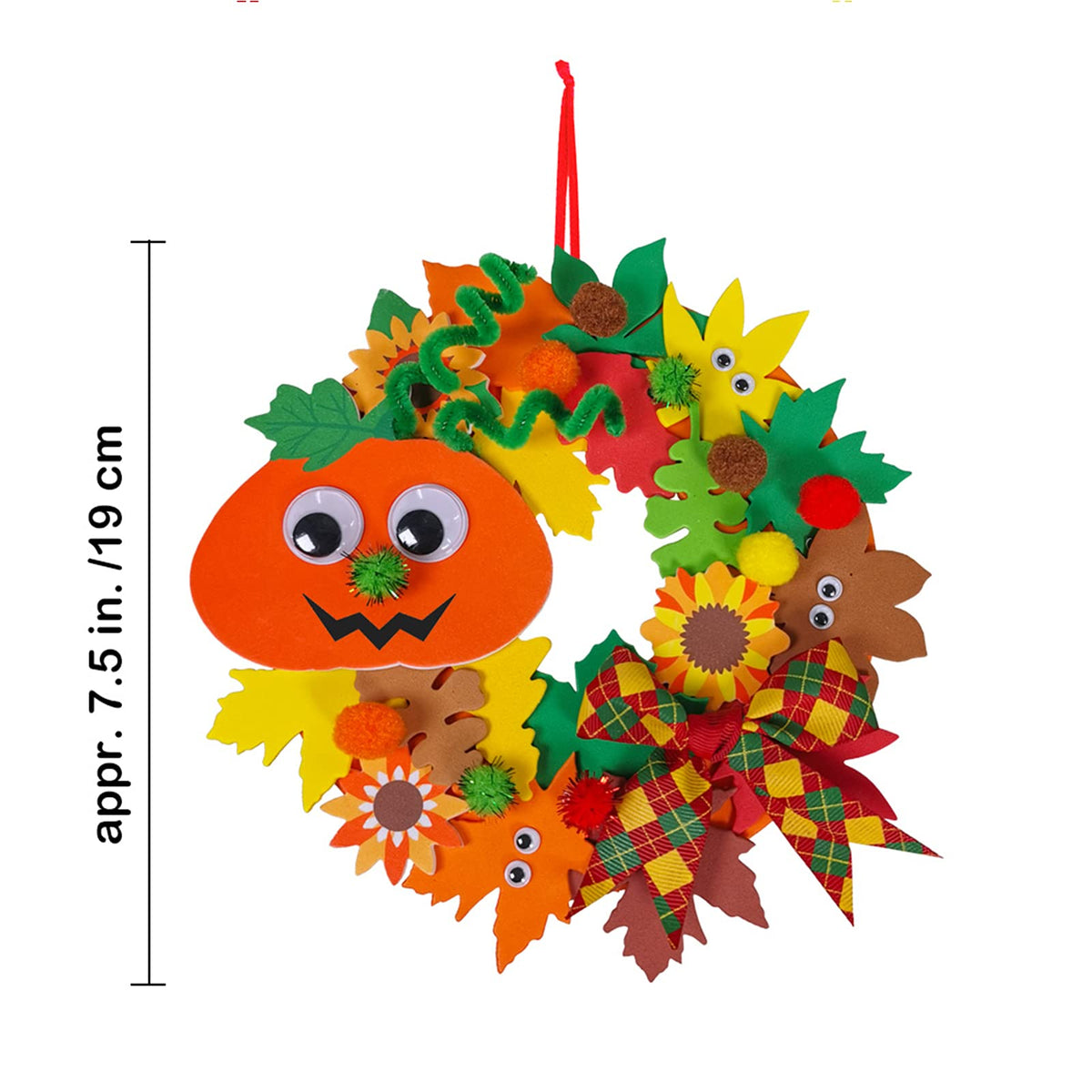 Kids Fall Craft Kit 12-Set With Foam Decorations
