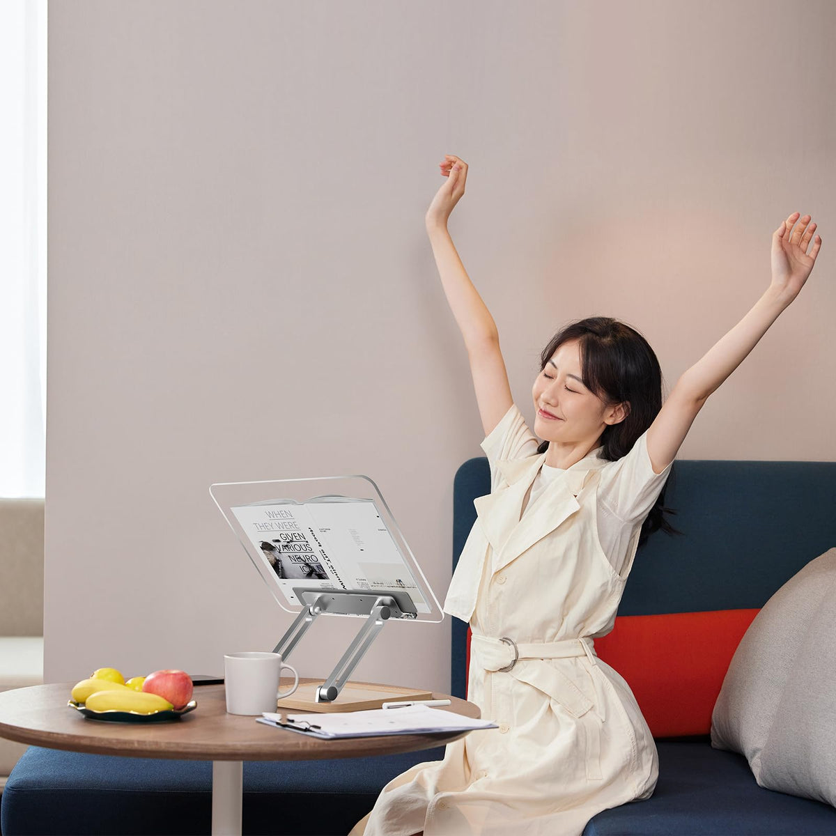 Adjustable Book Stand for Hands-Free Reading