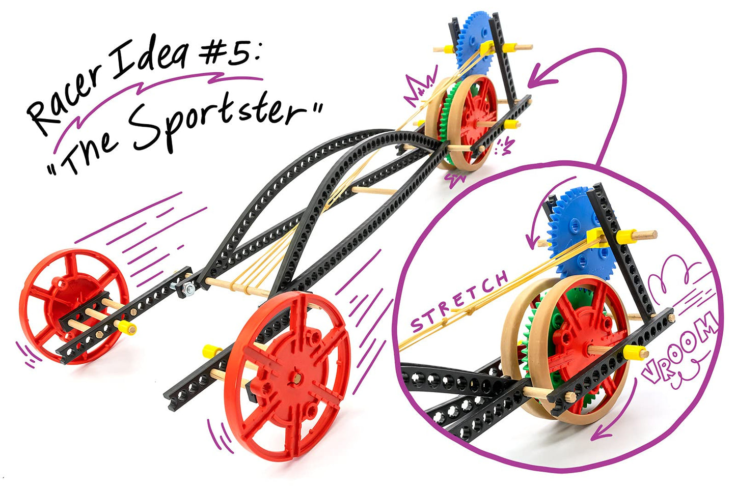 Rubber Band Racer STEM Engineering Activity Kit