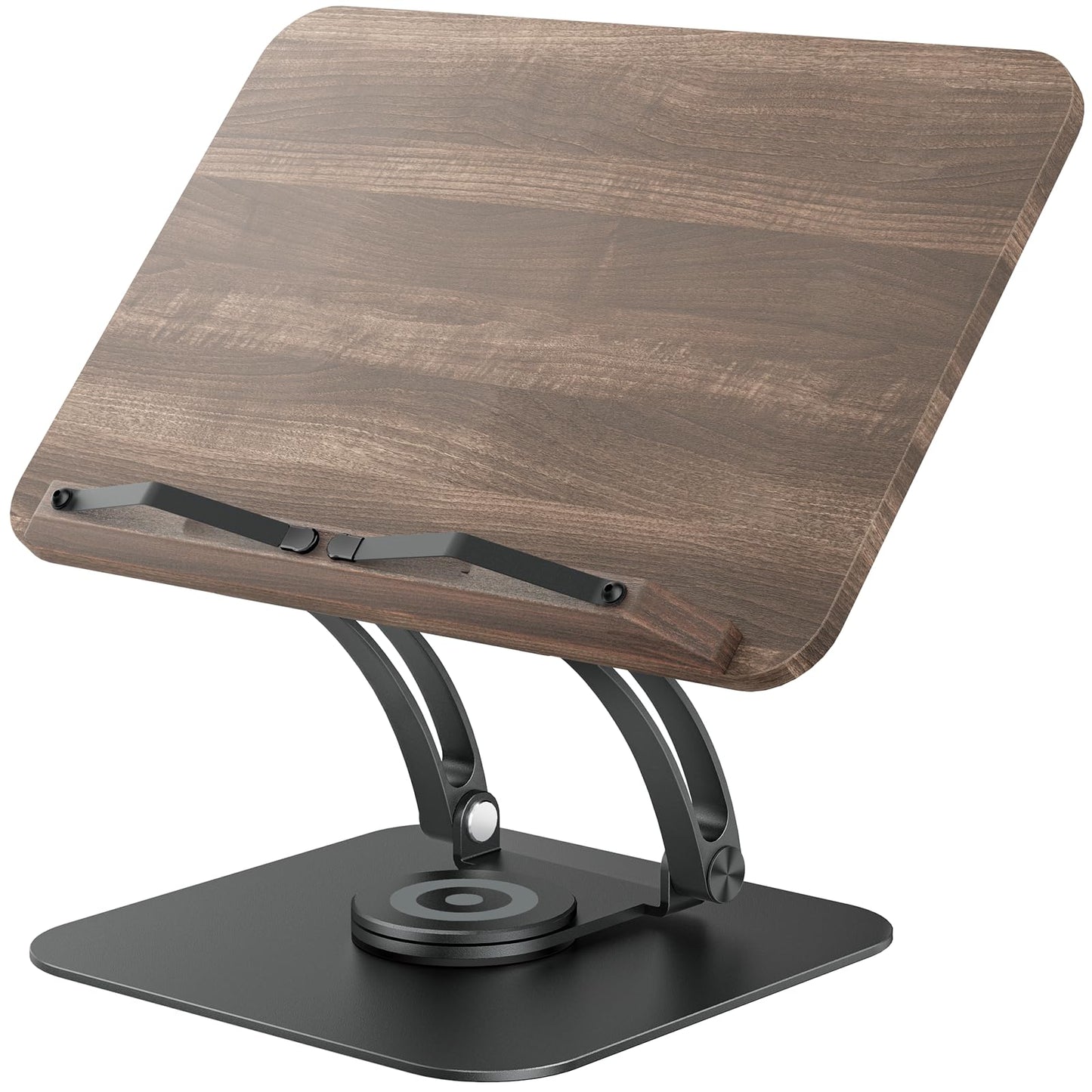 Adjustable Book Stand With 360° Swivel Base