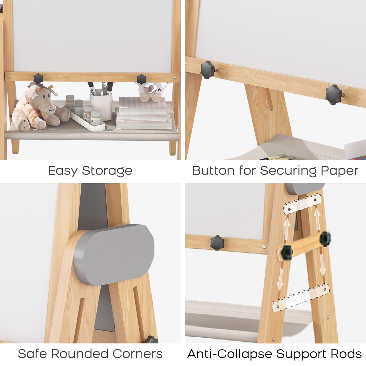 Kids Art Easel for Drawing & Creative Play