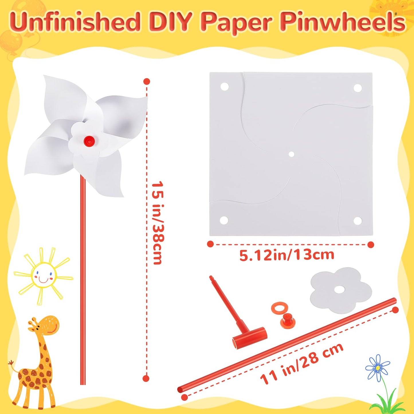 DIY Pinwheel Craft Kit for Kids’ Creative Play