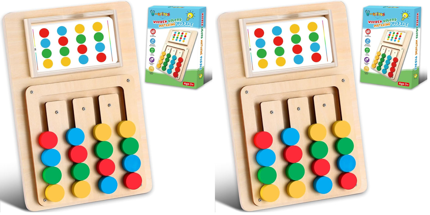 Montessori Color Matching Puzzle for Kids Ages 3–7