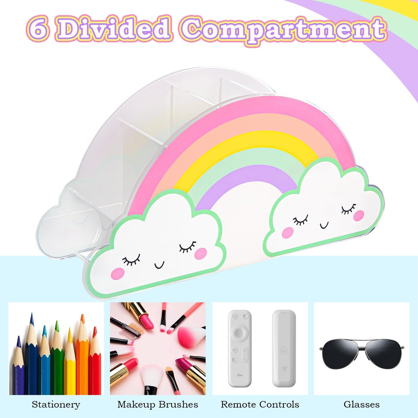 Kids Desk Organizer With Pencil Holder & Storage