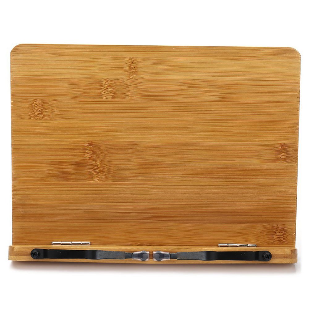 Bamboo Book Stand for Reading & Cookbooks