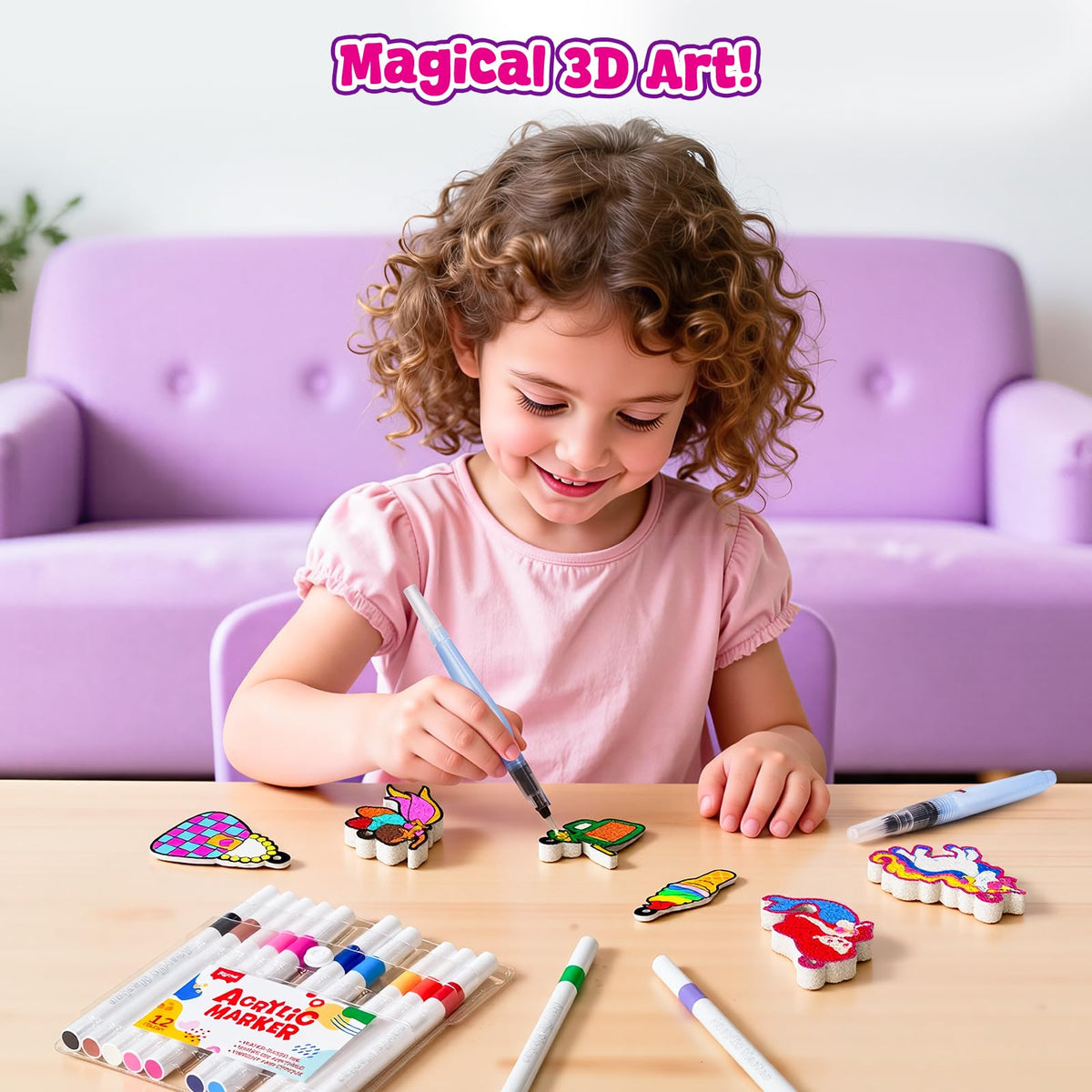 3D Foam Art Kit for Creative Sensory Play