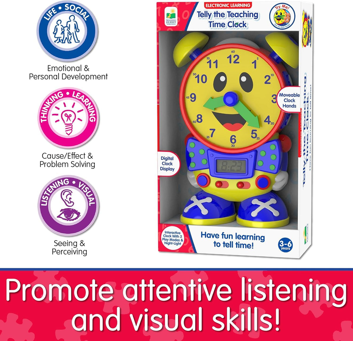 Teaching Time Clock for Kids’ Early Learning