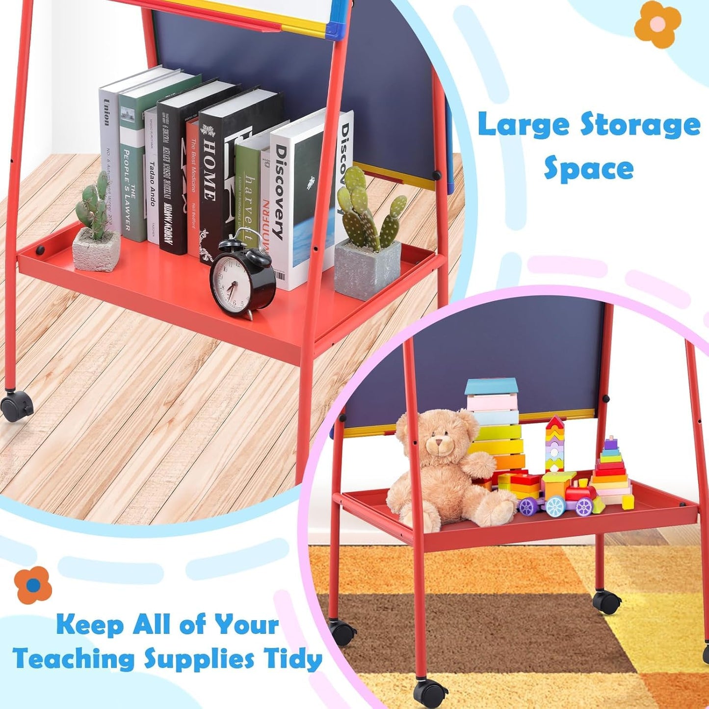 Dry Erase Board With Adjustable Stand