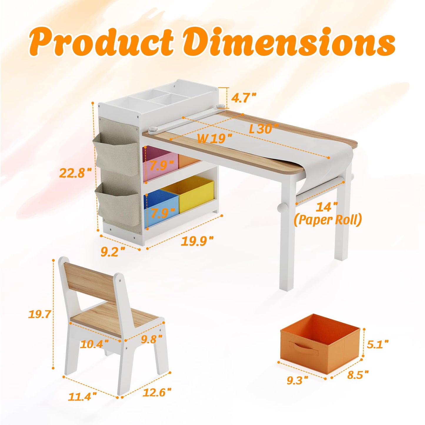 2-in-1 Kids Art Table for Creative Learning