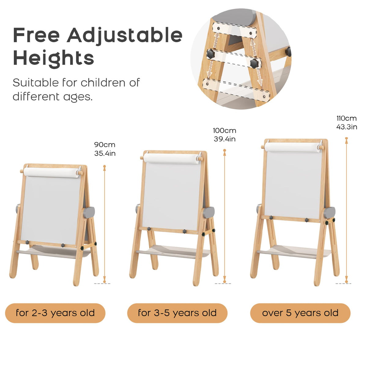 Kids Art Easel for Drawing & Creative Play
