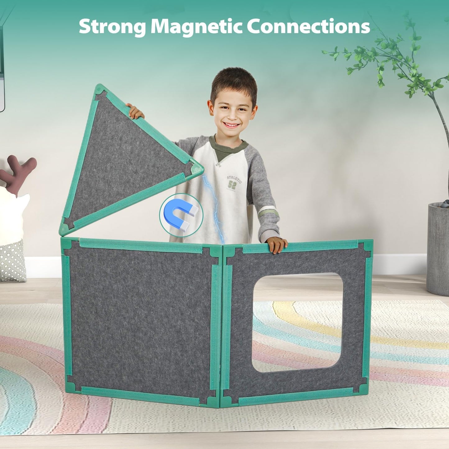 Magnetic Fort Building Kit for Creative STEM Play