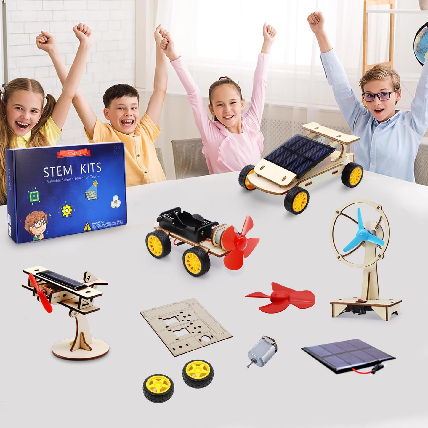 Solar Car Building Kit for STEM Engineering Projects
