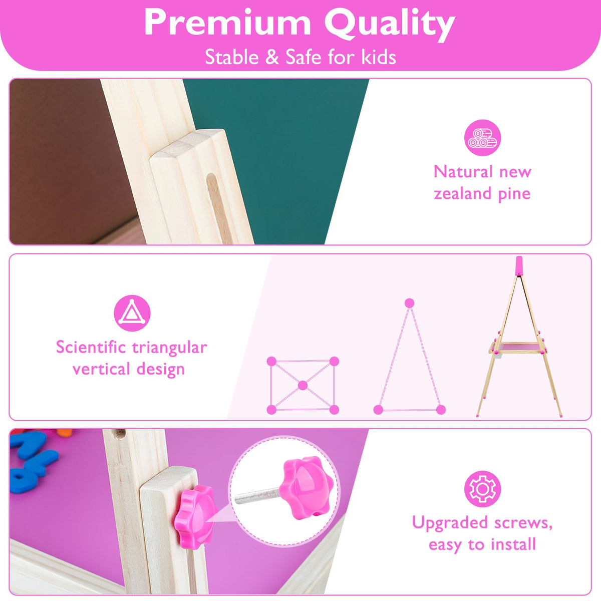 Kids Art Easel for Drawing & Creative Play