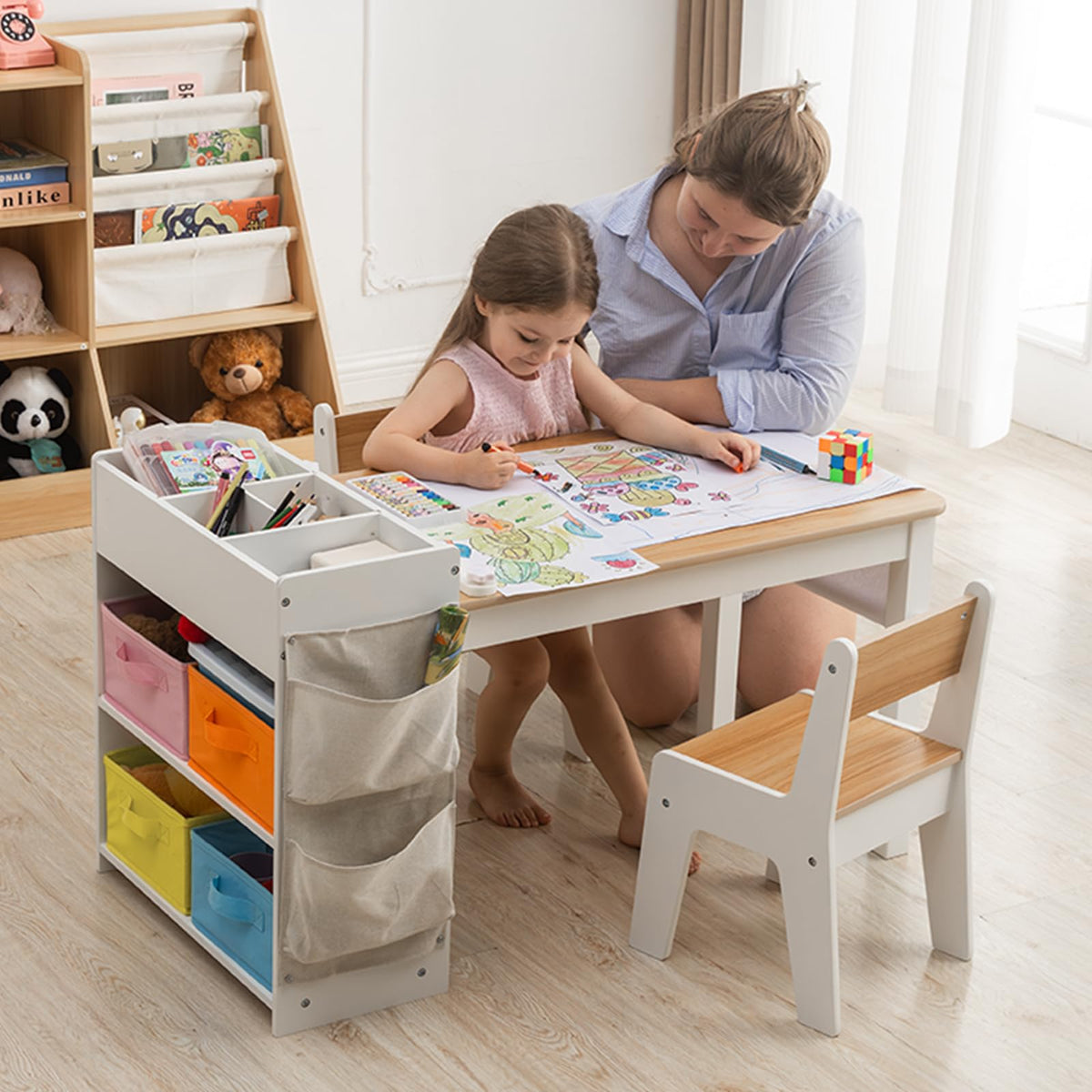 2-in-1 Kids Art Table for Creative Learning