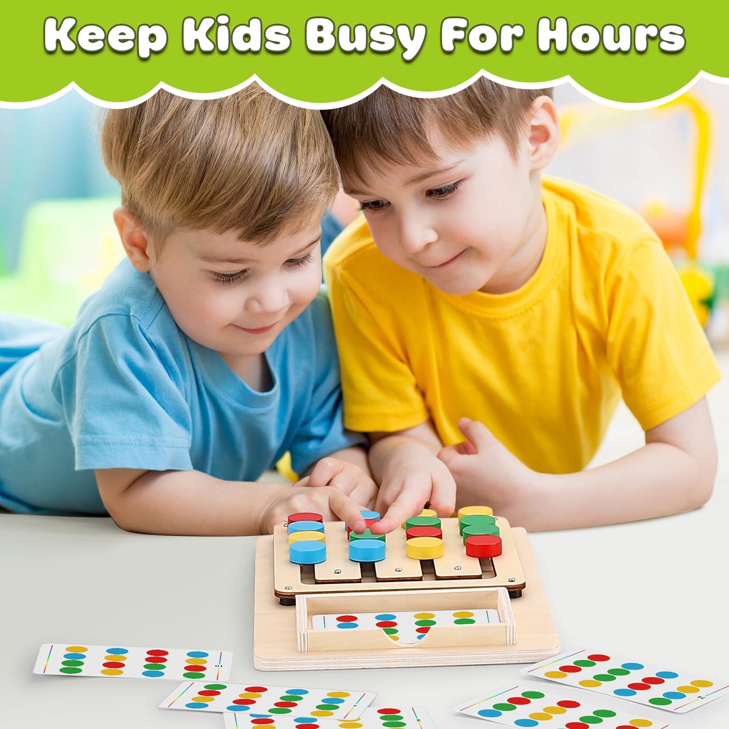 Montessori Color Matching Puzzle for Kids Ages 3–7