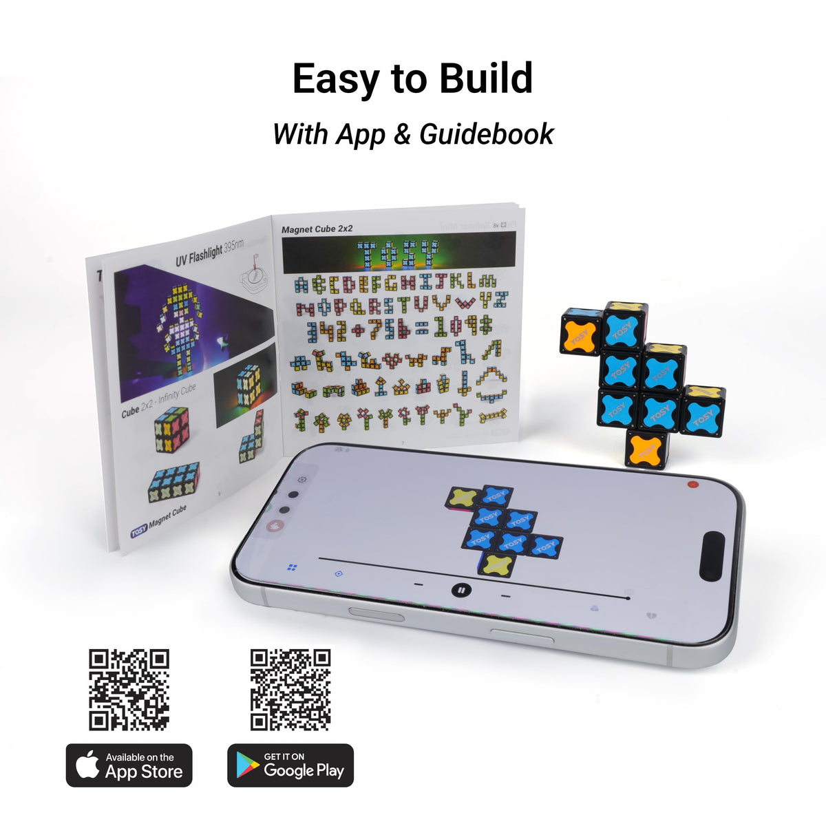 Magnetic Puzzle Cube With Transformable STEM Play