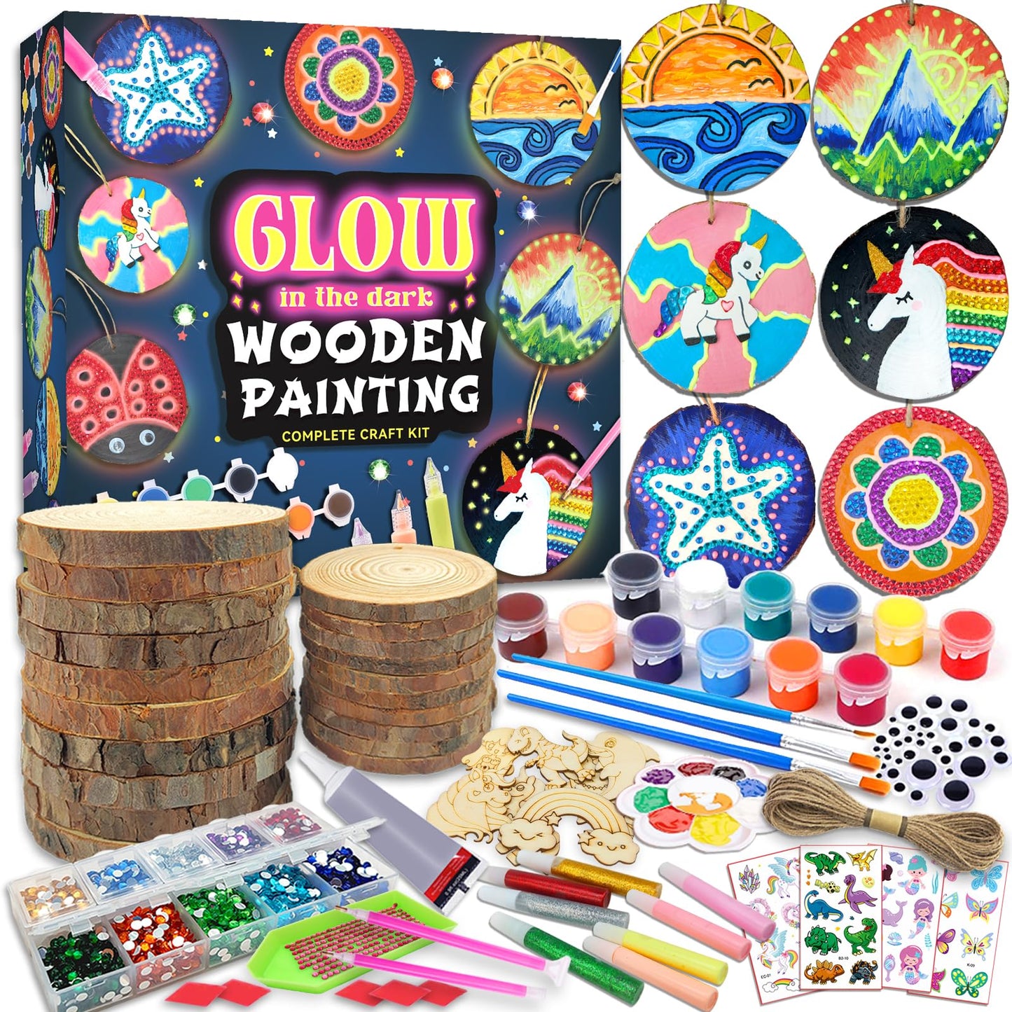 Wooden Painting Kit for Kids’ Creative Art Play