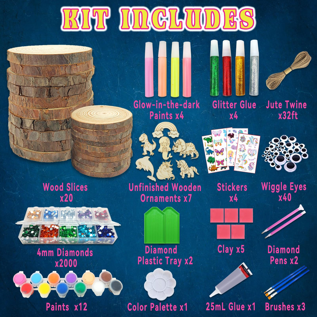 Wooden Painting Kit for Kids’ Creative Art Play