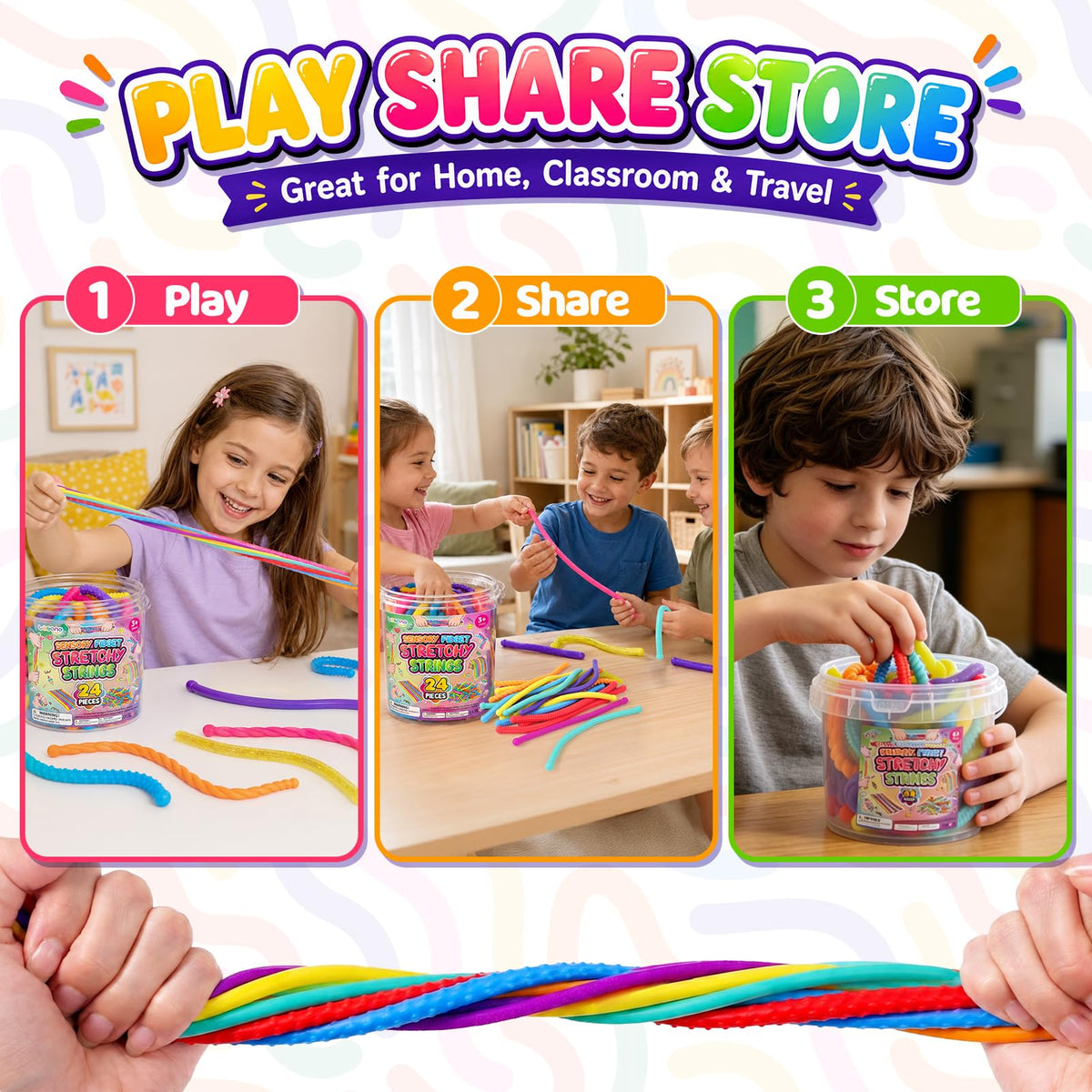 Sensory Strings Set for Tactile Learning & Play
